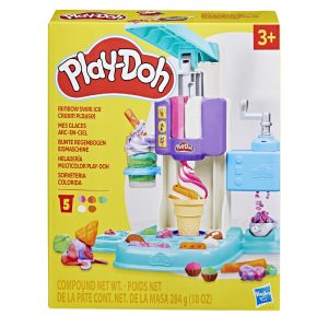 G0028 PLAYDOH RAINBOW SWIRL ICE CREAM PLAYSET