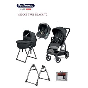 PEG PEREGO VELOCE LOUNGE 3 IN 1 TRUE BLACK