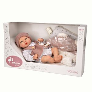 ARIAS REBORN ARIAS 40 CM SANDRA PINK W/ BLANKET