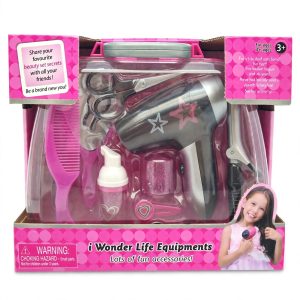 B/O HAIR DRYER W/BEAUTY SET