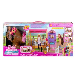 BARBIE THE GREAT HORSE CHASE & STABLE