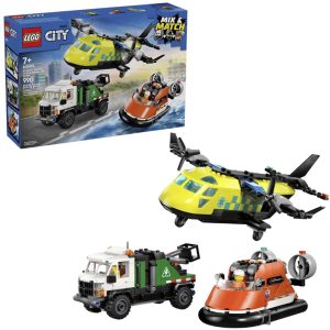 LEGO CITY GREAT 60505 VEHICLES - AIRPLANE SERVICE TRUCK & HOVERCRAFT REM