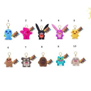 ZURU FUGGLER KEY RINGS 5 INC ASS.
