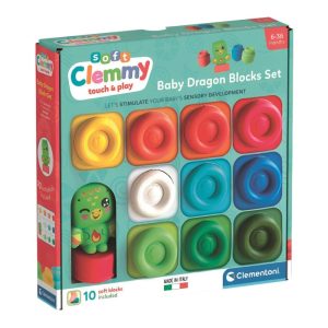 CLEMENTONI BLOCKS BABY CLEMMY 10 BRICK SET DRAGON