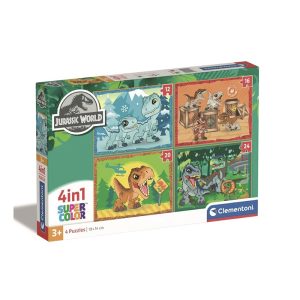 CLEMENTONI PUZZLE 4 IN 1 JURASSIC WORLD