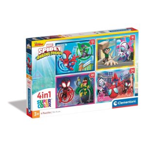 CLEMENTONI PUZZLE 4 IN 1 SPIDEY & FRIENDS