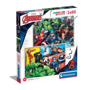 CLEMENTONI PUZZLE 2 BY 60 PIECES AVENGERS