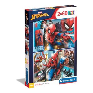 CLEMENTONI PUZZLE 2 BY 60 PIECES SPIDER-MAN