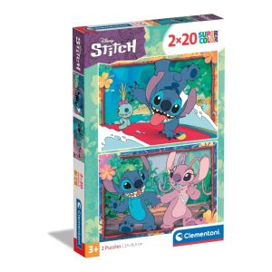 CLEMENTONI PUZZLE 2 BY 20 PIECES DISNEY STITCH