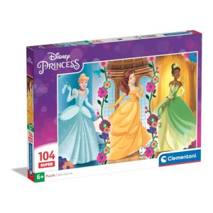 CLEMENTONI PUZZLE BY 104 PIECES SUPERCOLOR DISNEY PRINCESS