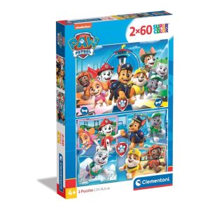 CLEMENTONI PUZZLE 2 BY 60 PIECES PAW PATROL