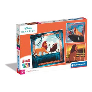 CLEMENTONI PUZZLE 3 BY 48 PIECES LION KING