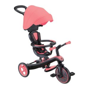 GLOBBER EXPLORER TRIKE 4IN1 DELUXE PLAY - CORAL PINK