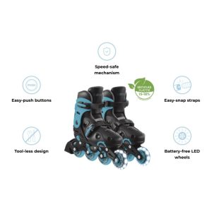 GLOBBER GO SKATES 34-37 - AQUA