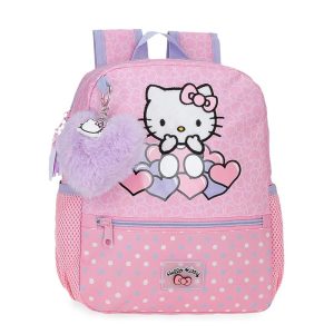 JOUMMA BACKPACK 28CM HELLO KITTY HEARTS & DOTS