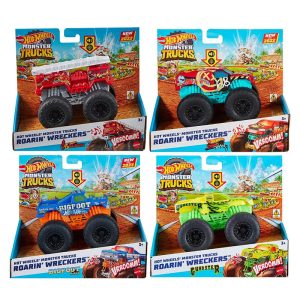 HOT WHEELS MONSTER TRUCKS 1:43 ROARIN' WRECKERS ASS.
