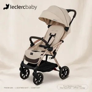 LE CLERC BABY STROLLER INFLUENCER SAND CHOCOLATE
