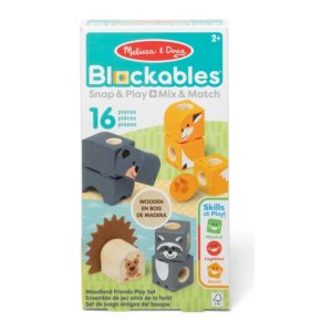MELISSA & DOUG BLOCKABLES WOODLAND FRIENDS 16 PIECES