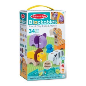 MELISSA & DOUG BLOCKABLES SAFARI PLAYSET 34 PIECES