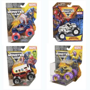 MONSTER JAM TRUCKS 1 PACK 1:64 ASS.TO MARVEL