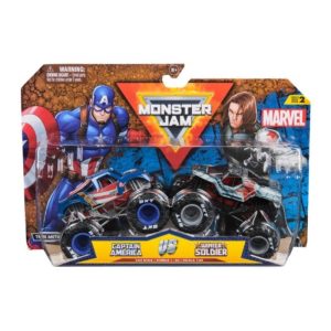 MONSTER JAM MONSTER TRUCK 2 PACK 1:64 ASS.TO MARVEL